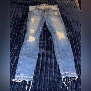 7 for all mankind Ripped Skinny Jeans